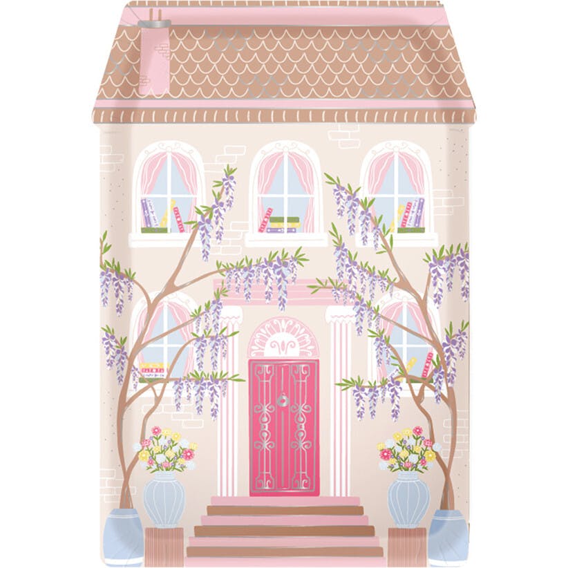 Book Club House Die-Cut Dinner Plates