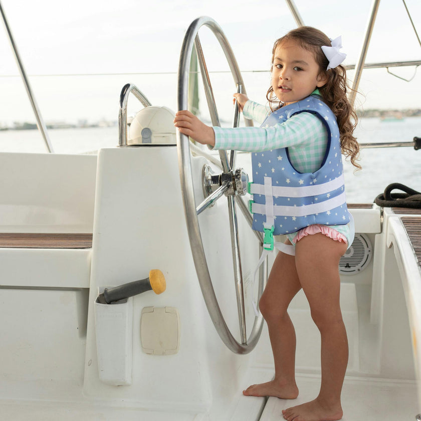 Reese Rashguard in Harbour Breeze Gingham