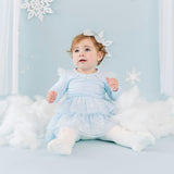 Glitter Snowflake Bow Baby Headband