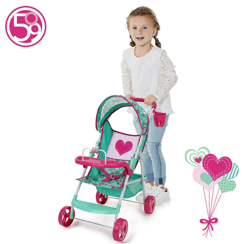 Mint Heart: Doll Stroller - Sarah