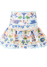 Sarah Embroidered Mini Skirt