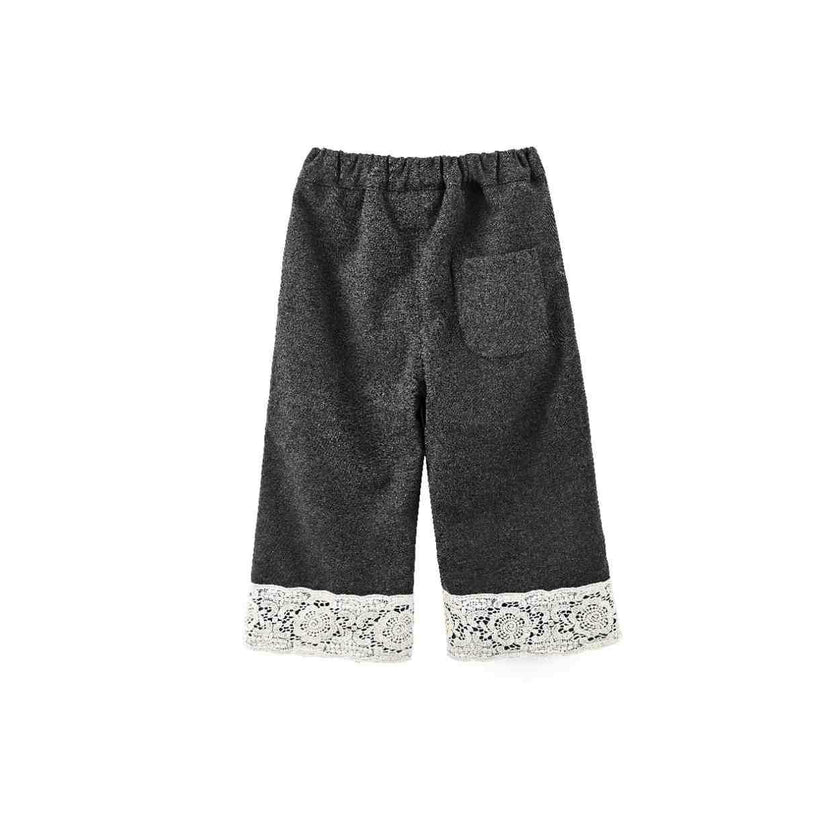 Gray Lace Two-Piece Set