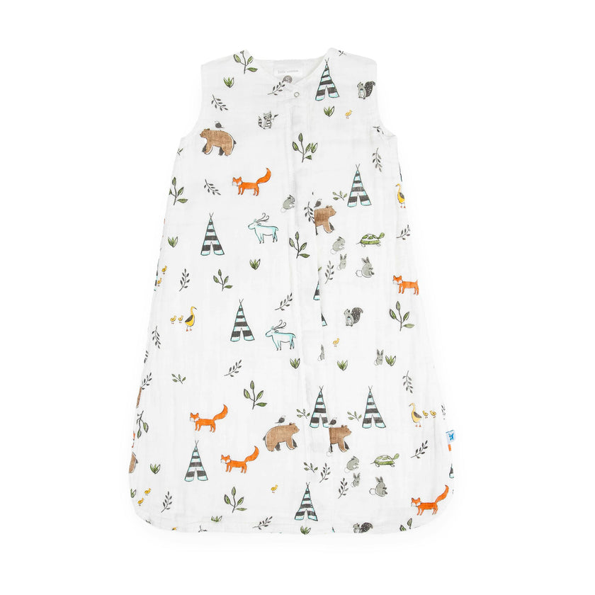 Cotton Muslin Sleep Bag - Forest Friends