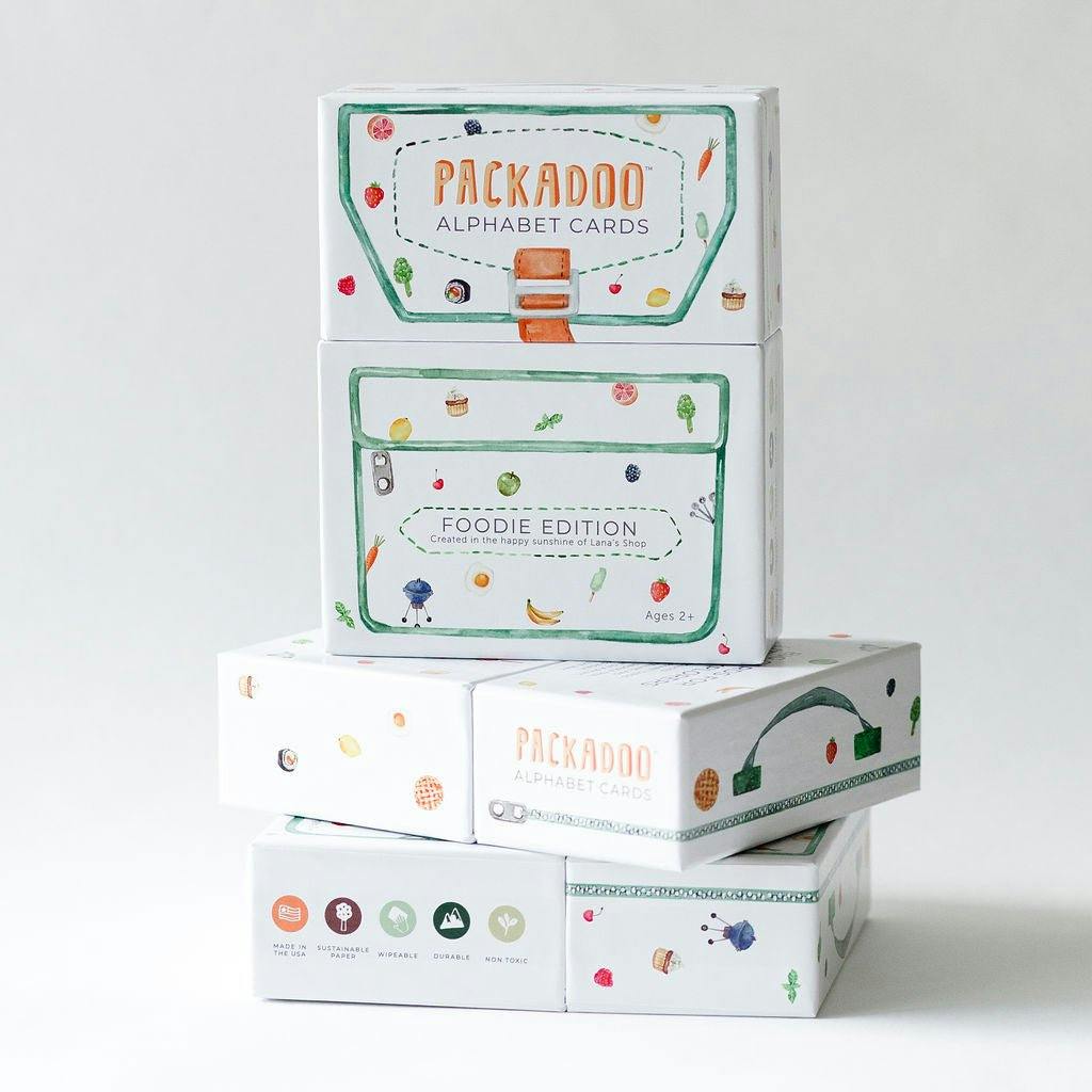 Packadoo Alphabet Cards Foodie Edition