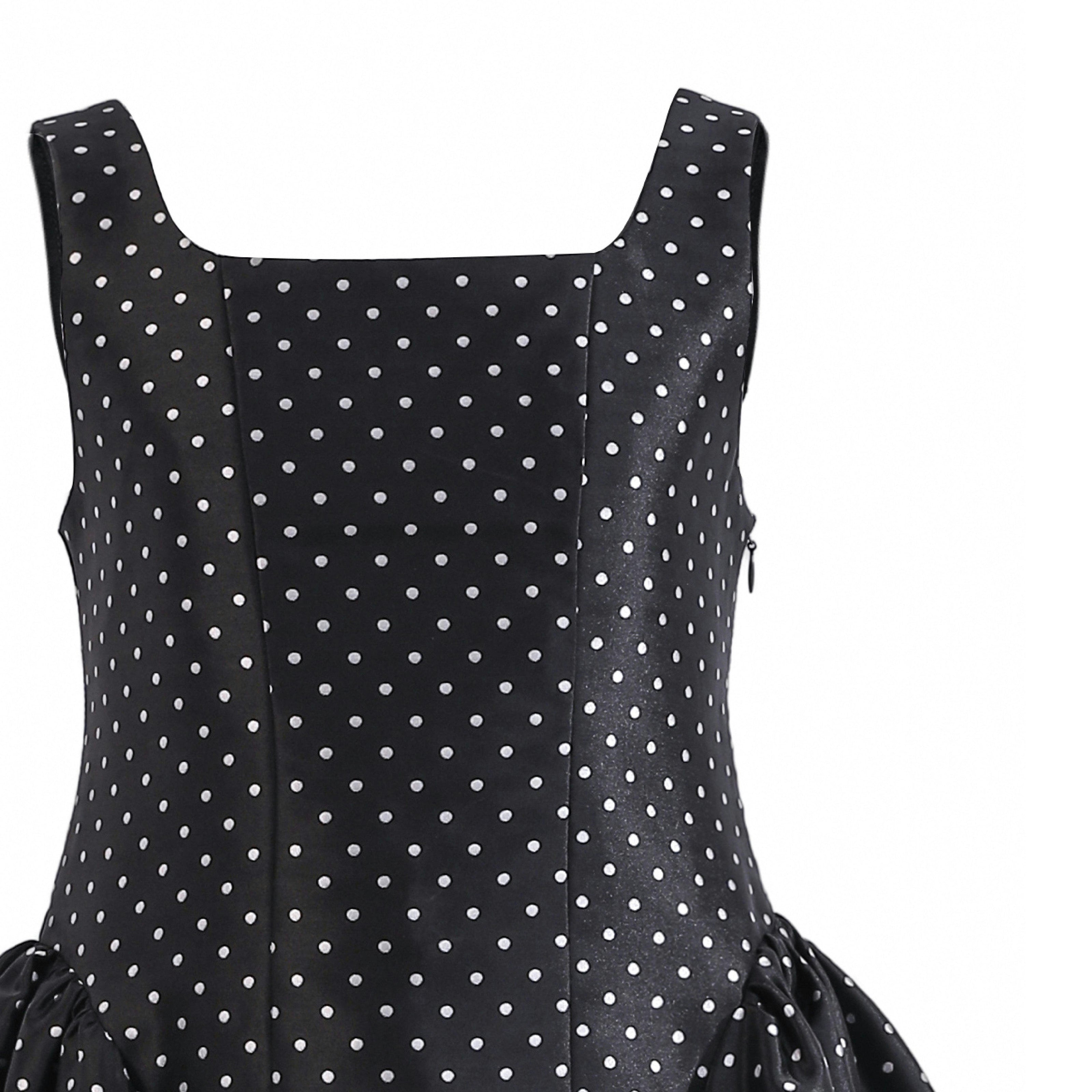 Black Vivienne Polka Dot Dress