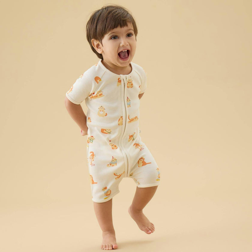 Cat Nap Summer Romper