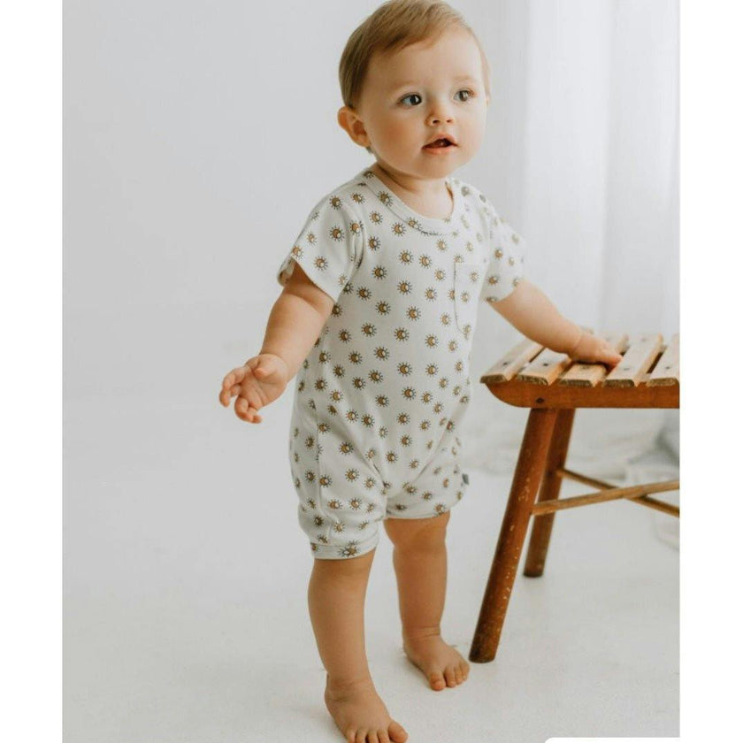 short sleeve romper | sun