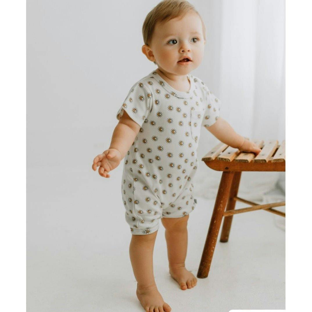 short sleeve romper | sun