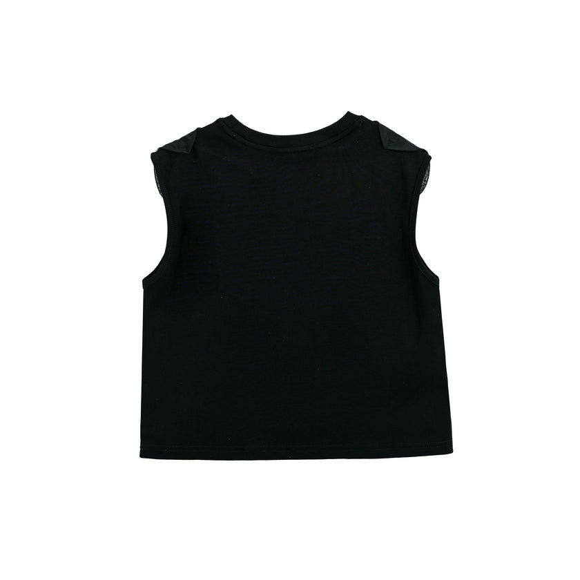 Black Hearts Sleeveless Shorts Set