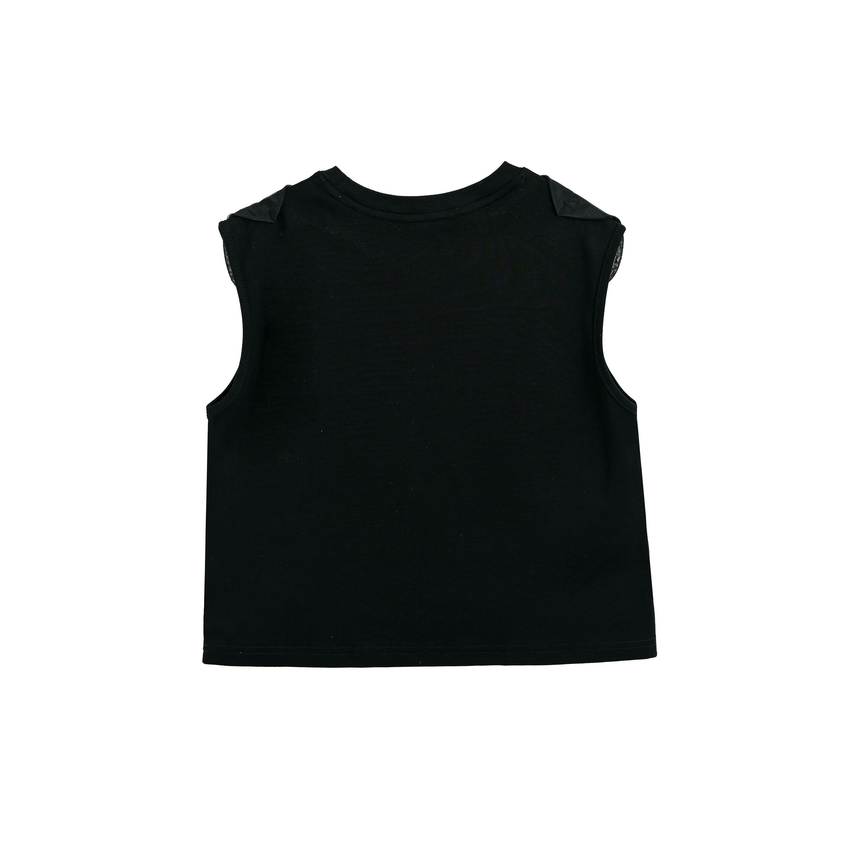 Black Hearts Sleeveless Shorts Set