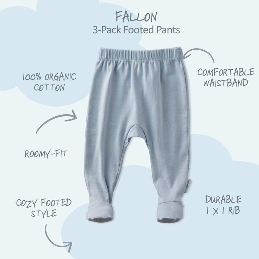 FALLON 3-Pack Footed Pants