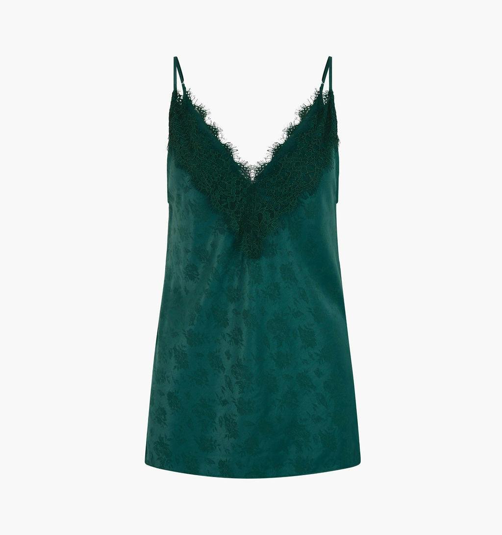 The Sylvane Top - Jadeite Floral Jacquard
