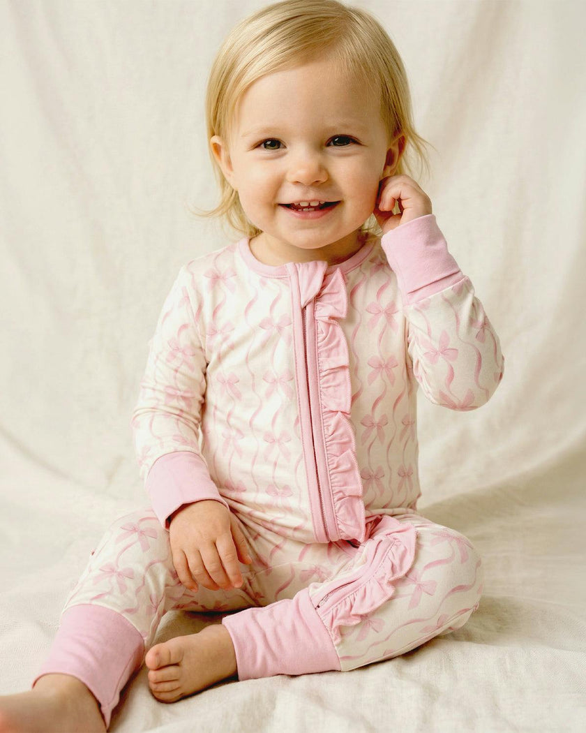 Bamboo LS Zipper Romper