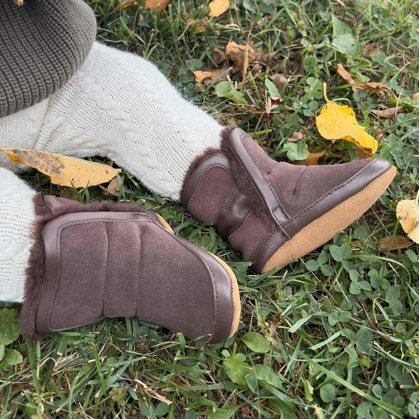 Cozy Cuff Brown Soft Sole Boot