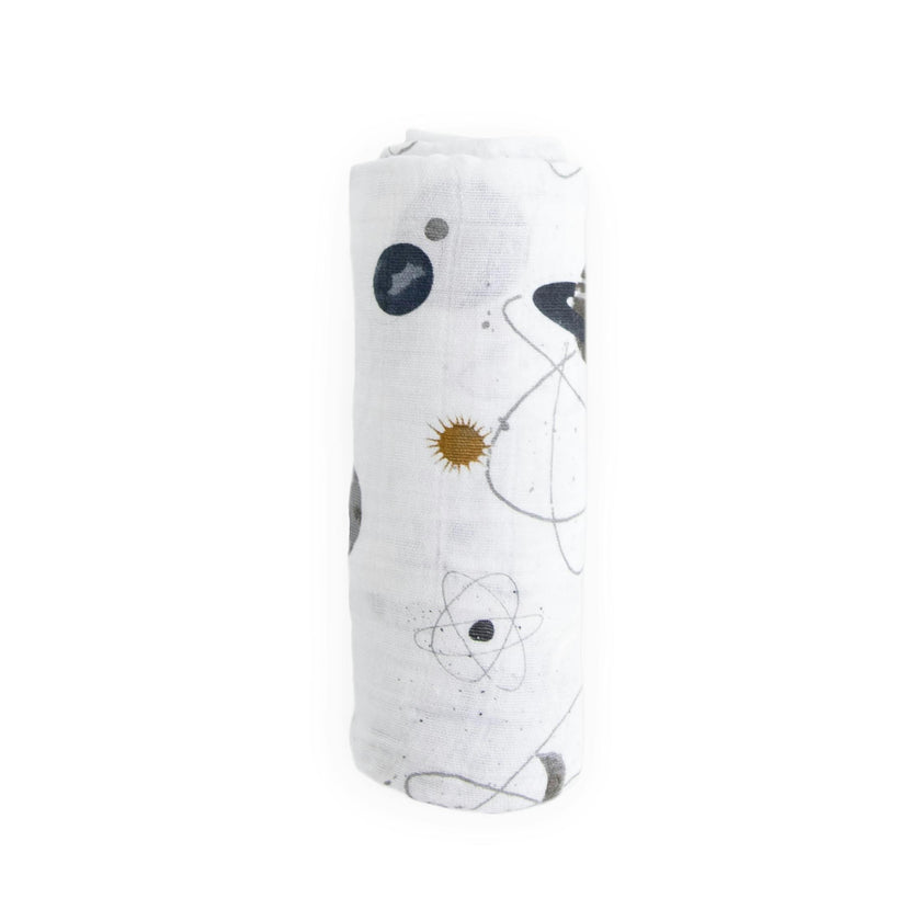 Cotton Muslin Swaddle Blanket - Planetary