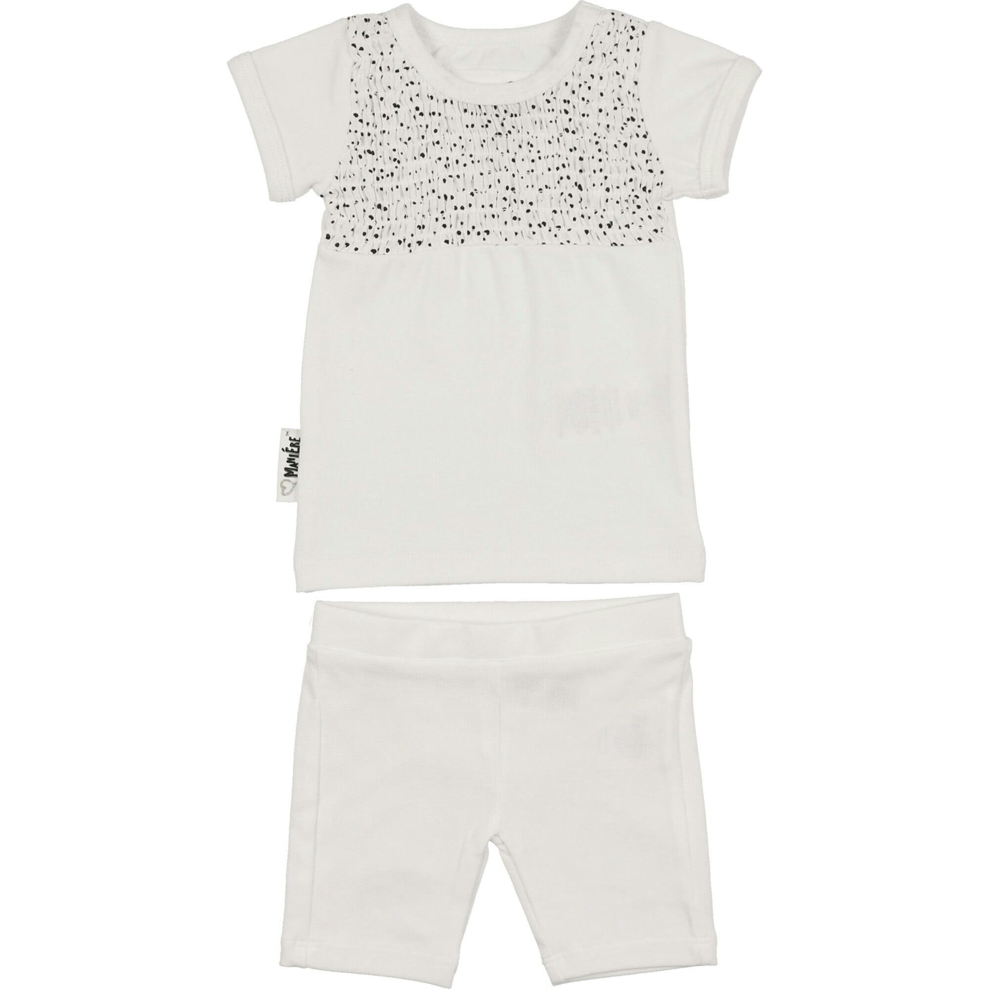 Boys Speckled Smocked Top & Short Set