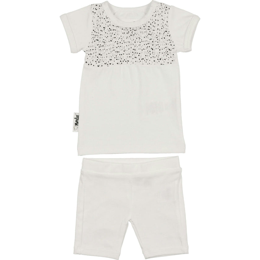 Boys Speckled Smocked Top & Short Set