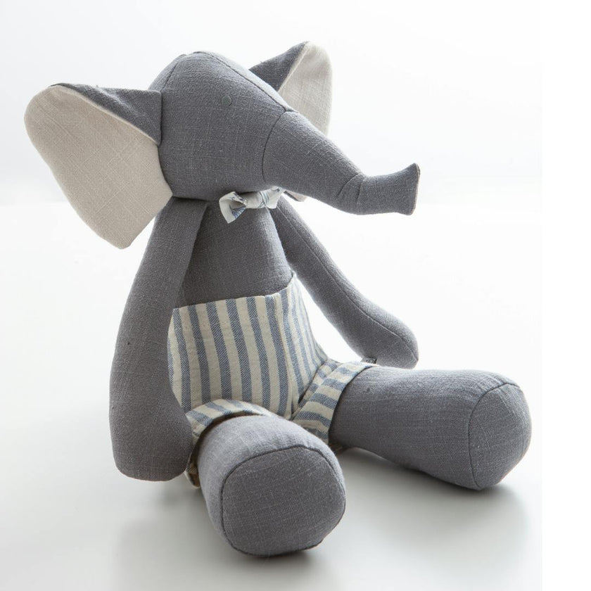 Pamplemousse Peluches Michel the Elephant-Small Grey
