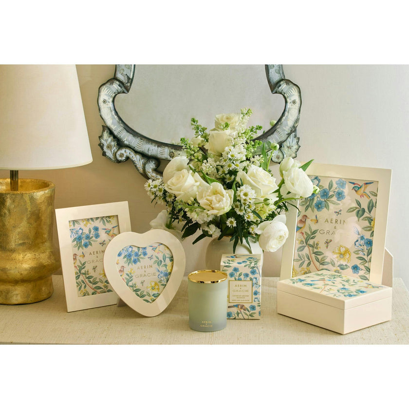 Aerin X Gracie Lacquer Box, Cream
