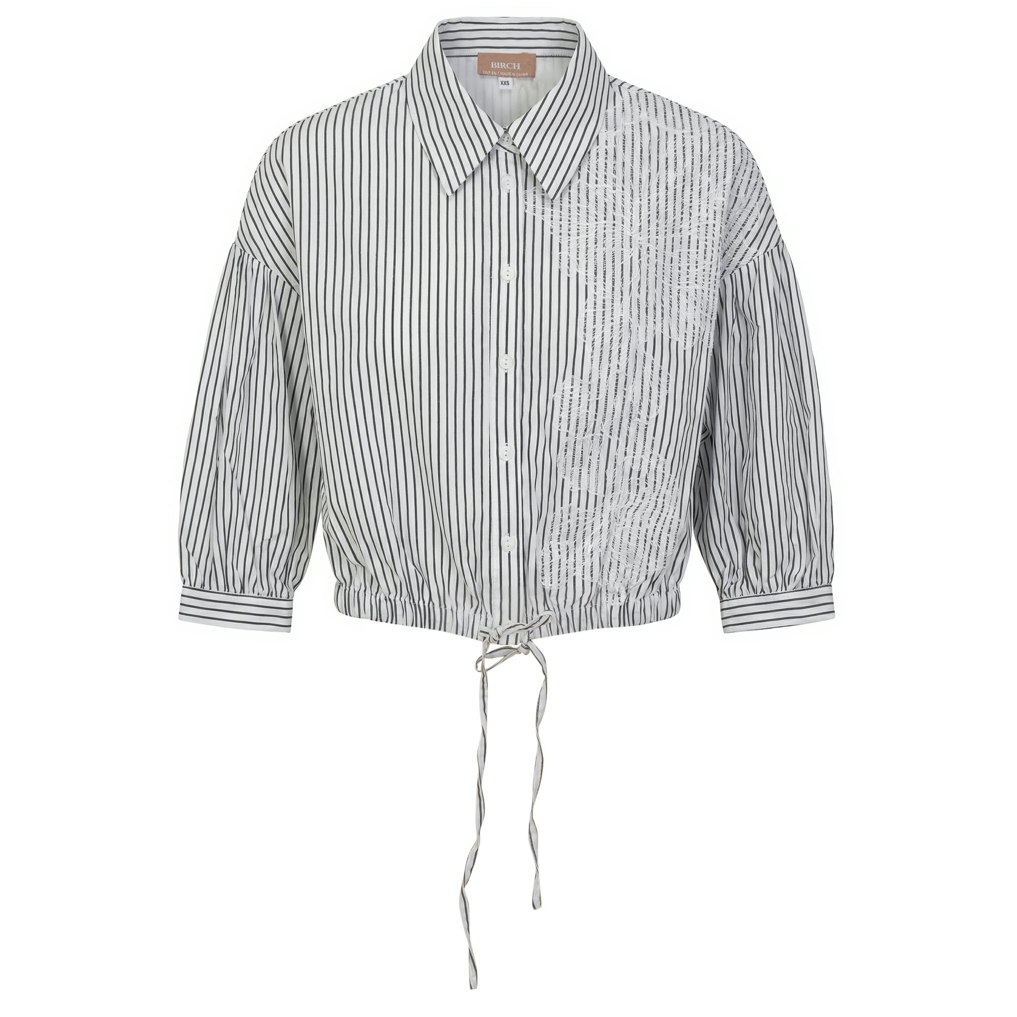Striped Cropped Bungee Blouse