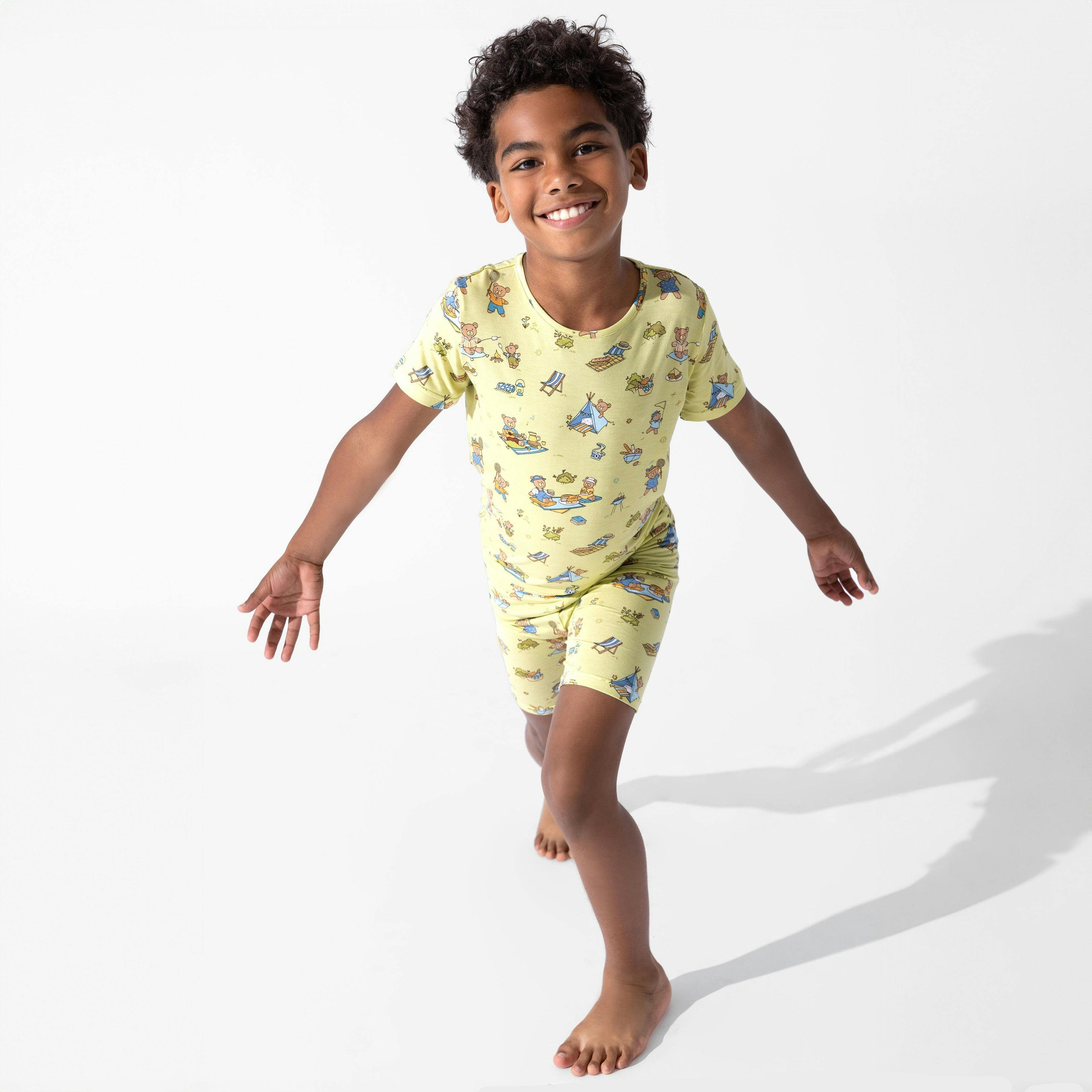 Teddy Picnic Kids Pajama Short Set