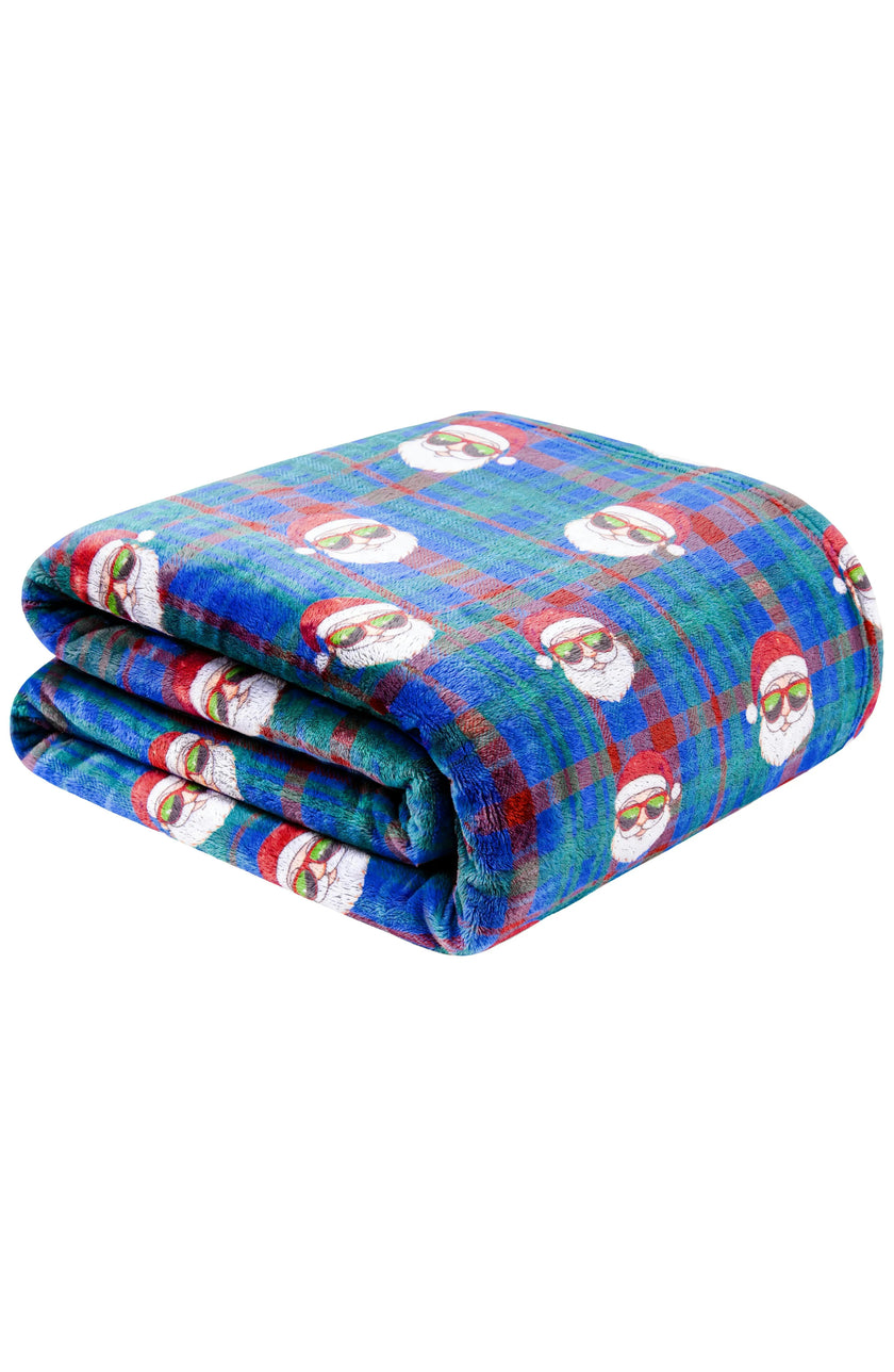 Cool Santa Boys Plush Blanket