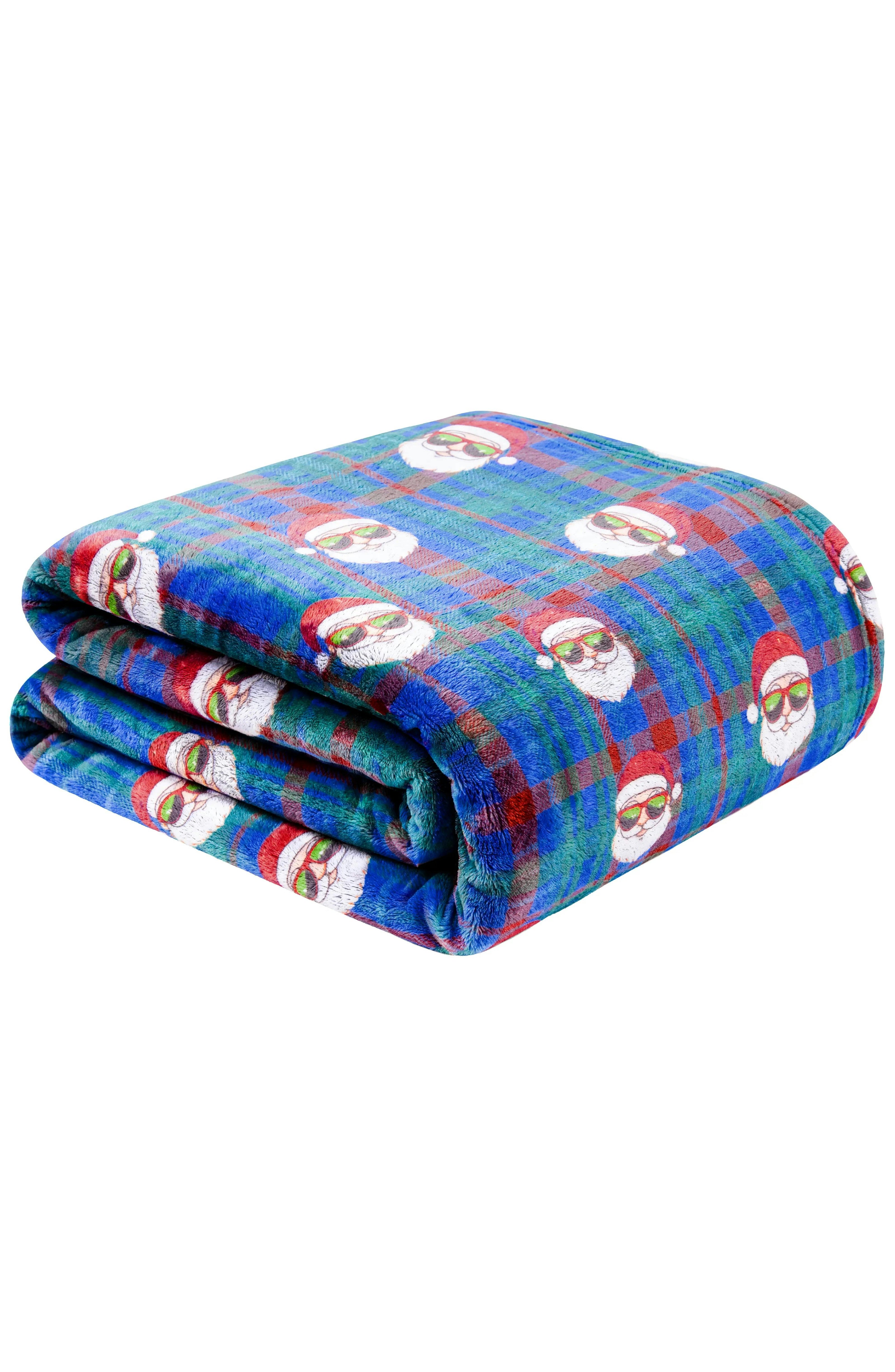 Cool Santa Boys Plush Blanket