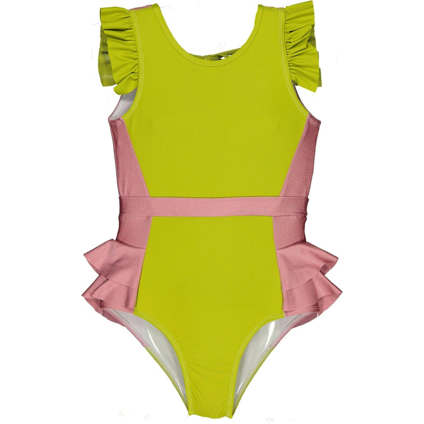 Sparkly One-Piece Swimsuit, Green