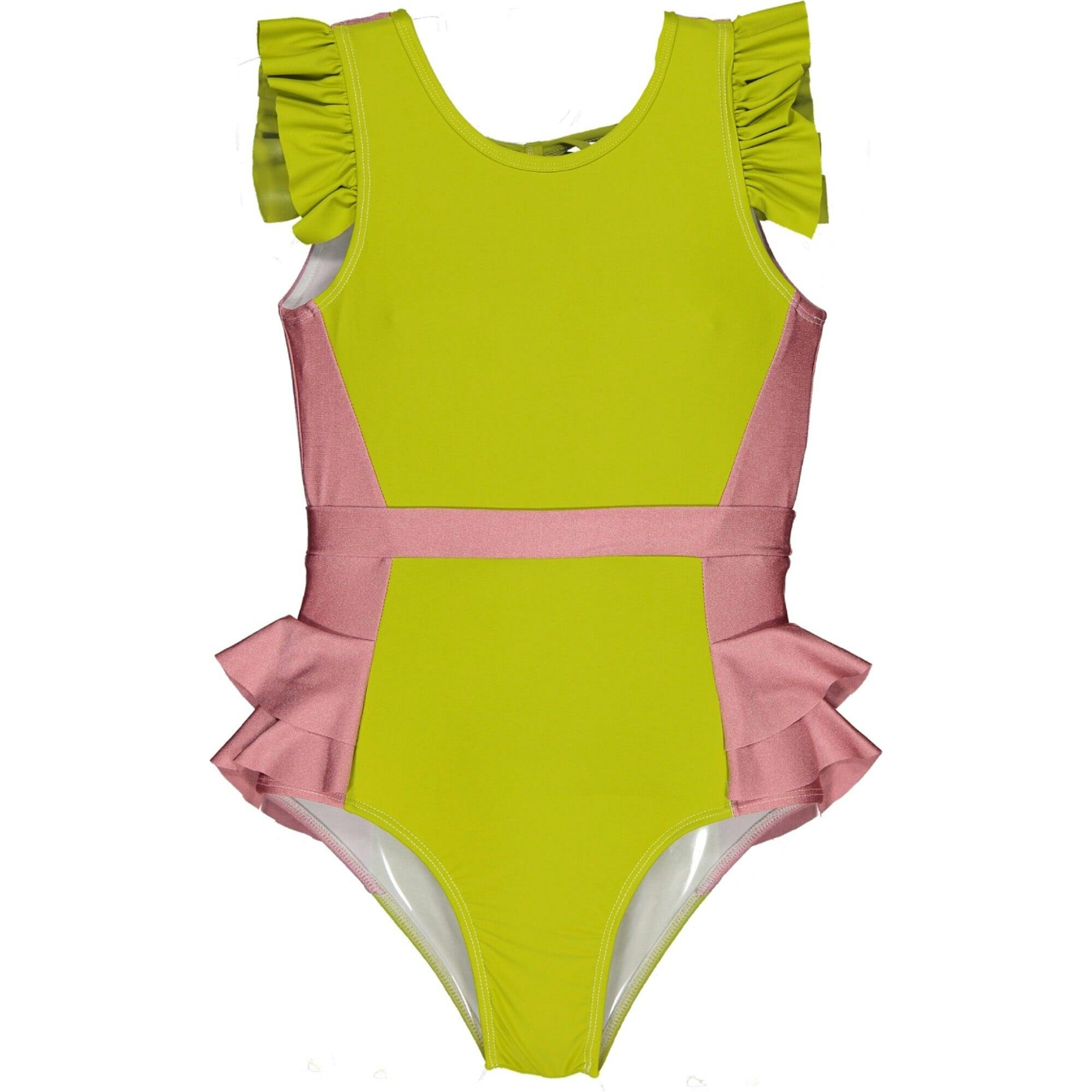 Sparkly One-Piece Swimsuit, Green