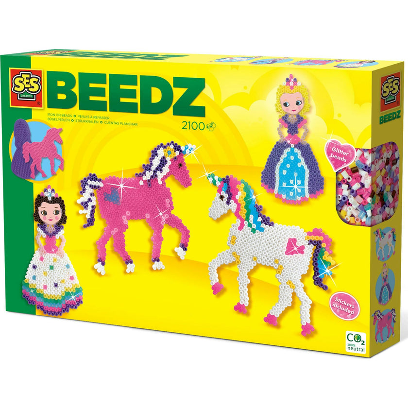 SES Creative: Beedz Unicorns & Princesses - Iron On Beads