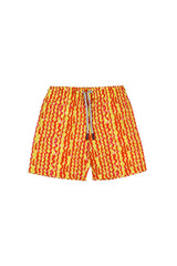 Kids' Wavy Stripes Quick-Dry Swim Trunks