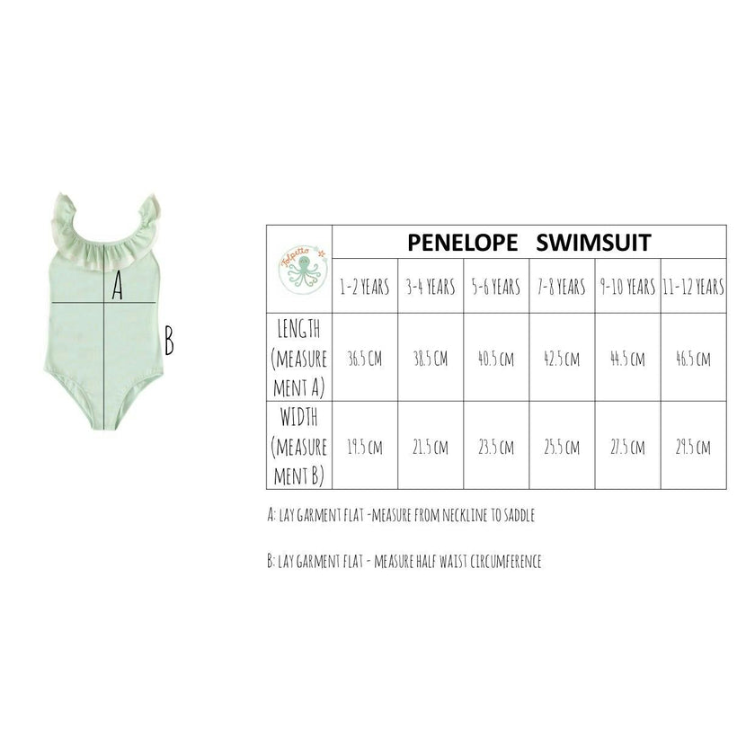 Penelope one piece - Delicate Mint
