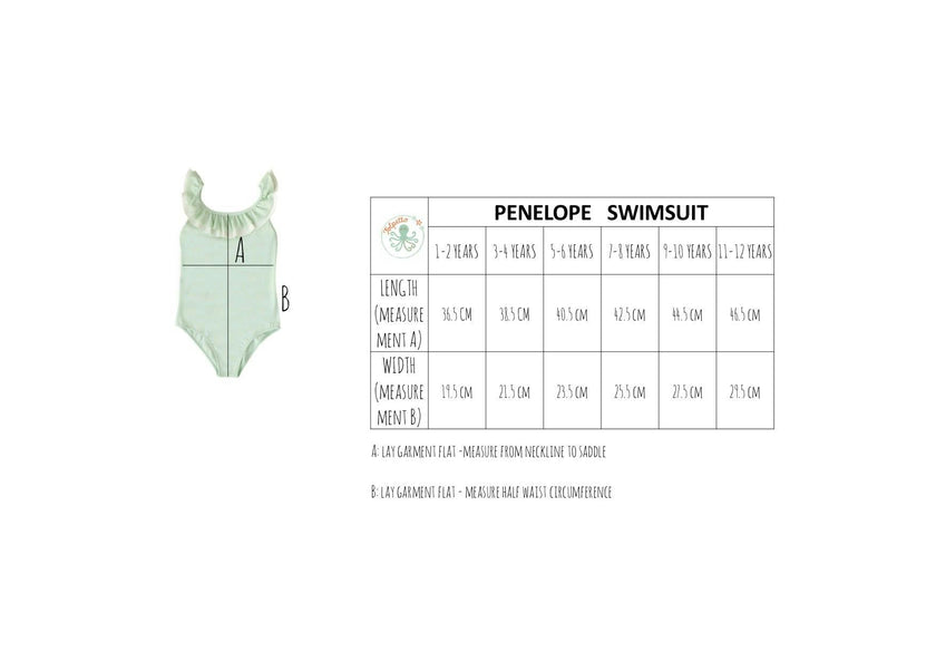 Penelope one piece - Delicate Mint