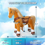 Model Y® Horse Ride-On Toy Age 3–4 – Light Brown