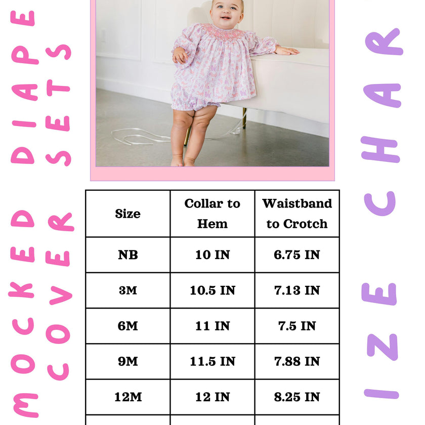 Lottie Smocked Diaper Cover Set