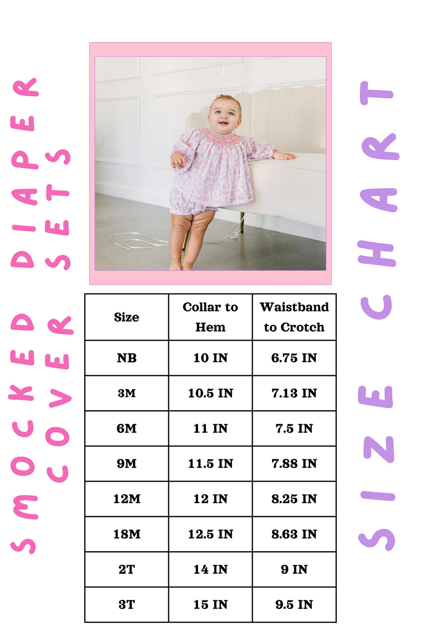 Lottie Smocked Diaper Cover Set (FINAL SALE)