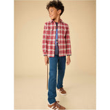 Flannel Button Up Shirt, Multi
