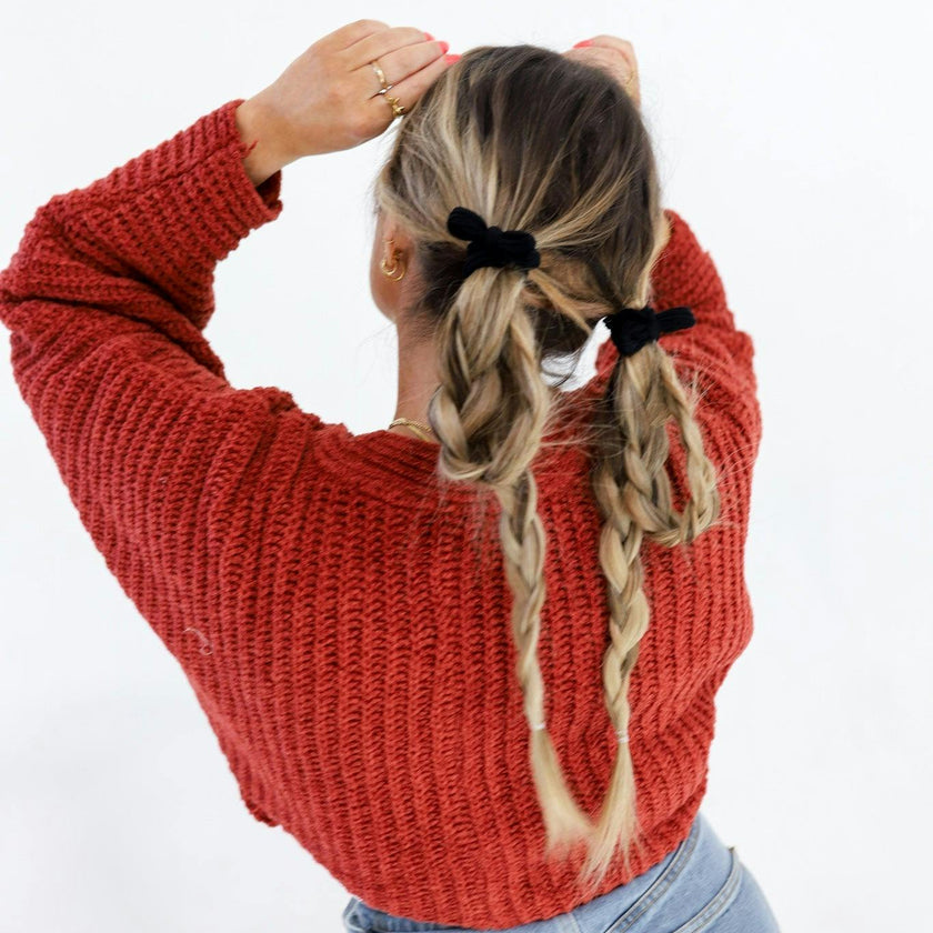 BOW SLICK BACK PONYTAILS (PACK OF 3)