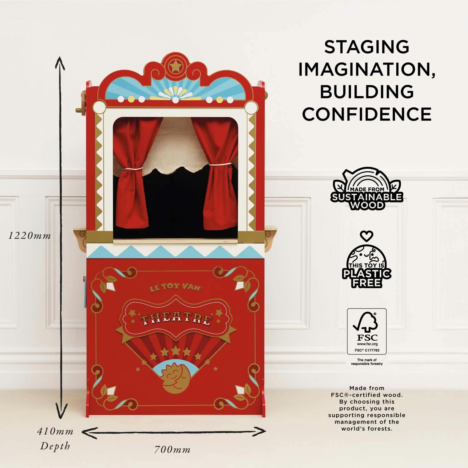 Retro Toy Puppet Theatre