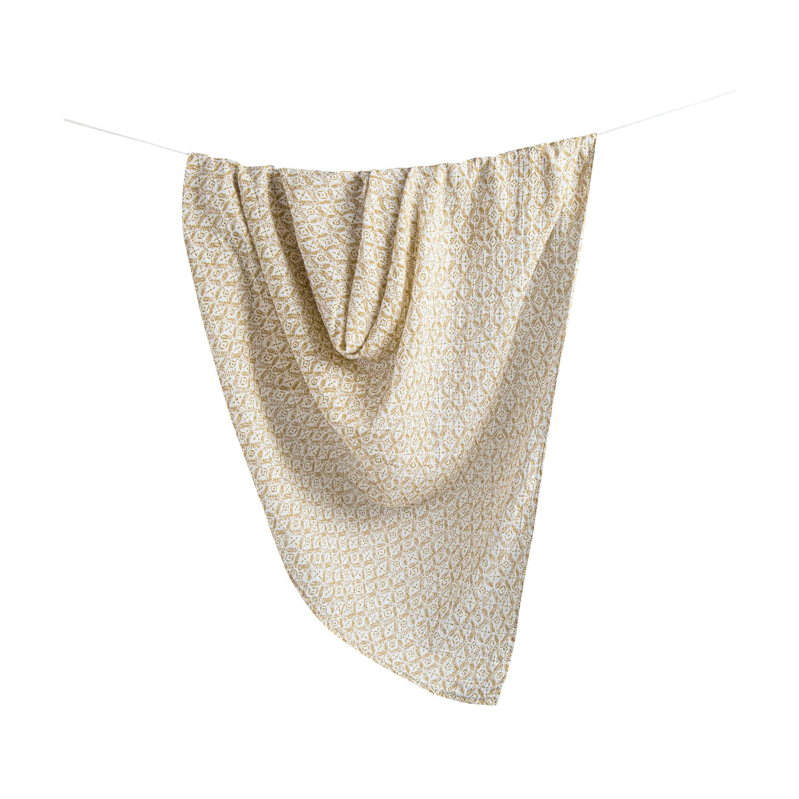 Kendi Cotton Muslin Swaddle Blanket Set (Safari, Set of 2)