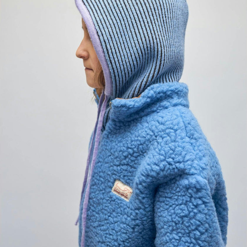merino wool balaclava - icy stripes