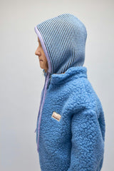 merino wool balaclava - icy stripes
