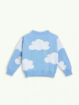 children's wool blend sweater - cloudy