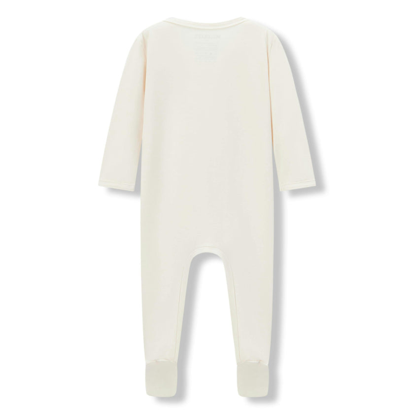 Salt Luxe Solid Zipper Footed Romper