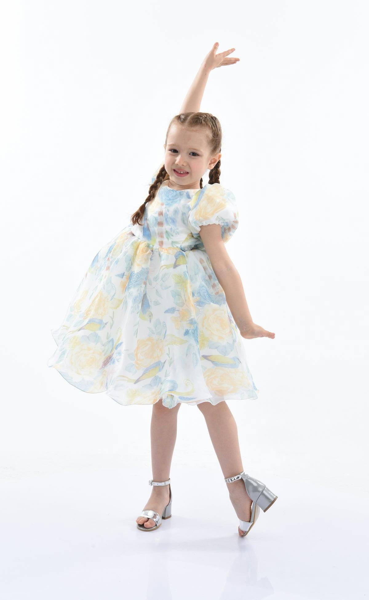 Blue Chablis Floral Garden Organza Dress
