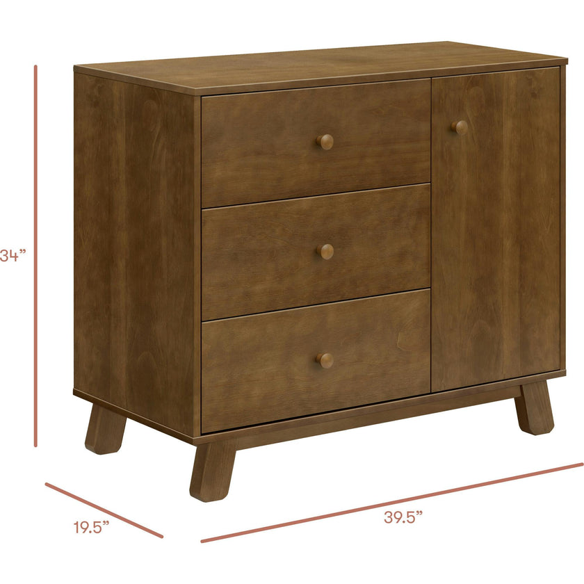 Hudson Modern 3-Drawer Compact Dresser (40")