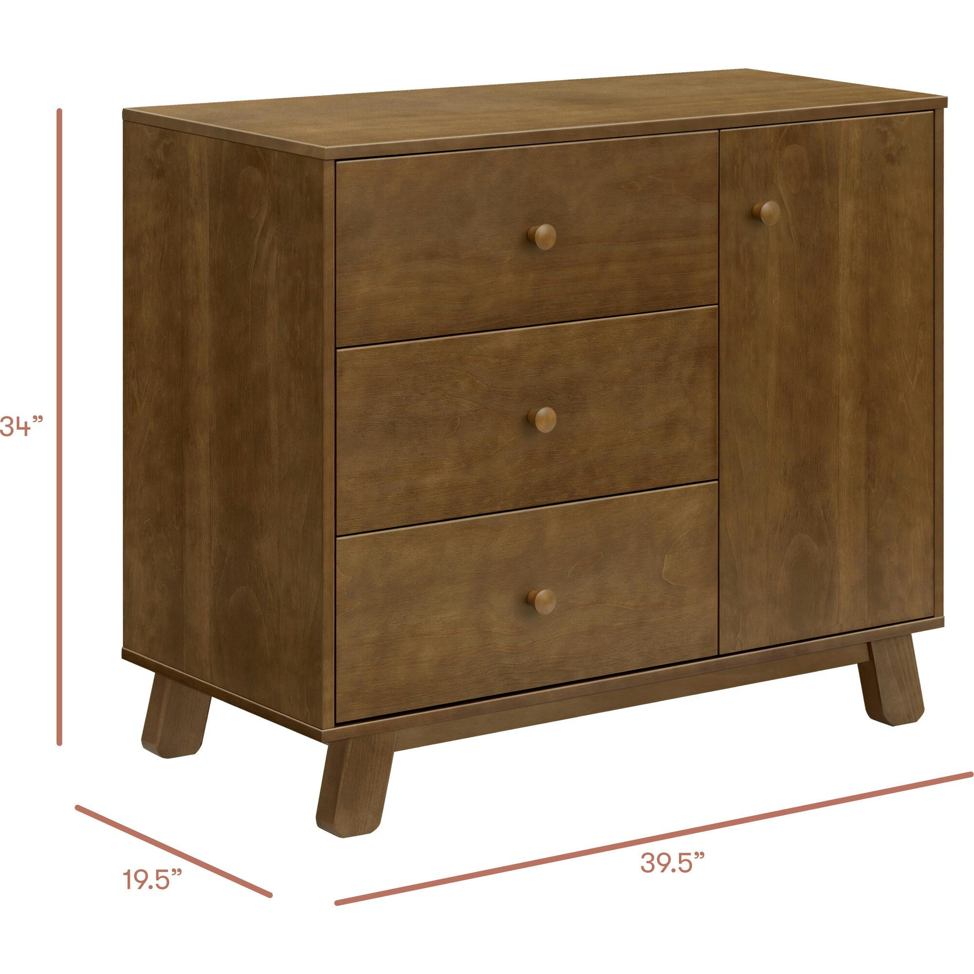 Hudson Modern 3-Drawer Compact Dresser (40