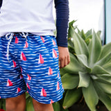 Sustainable Comfort Lined Drawstring Swim Short