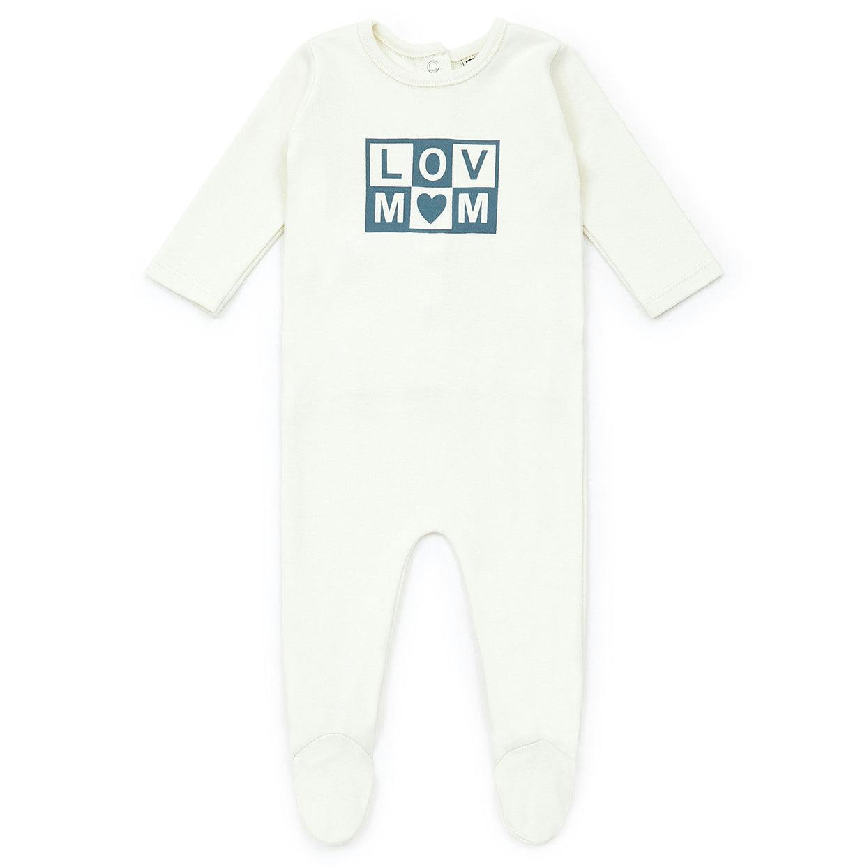 Love Mom Footed Pajamas