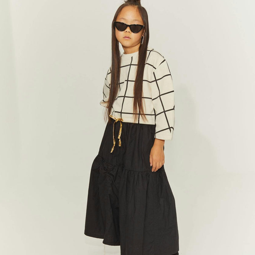 Trapeze Crop Long-Sleeve
